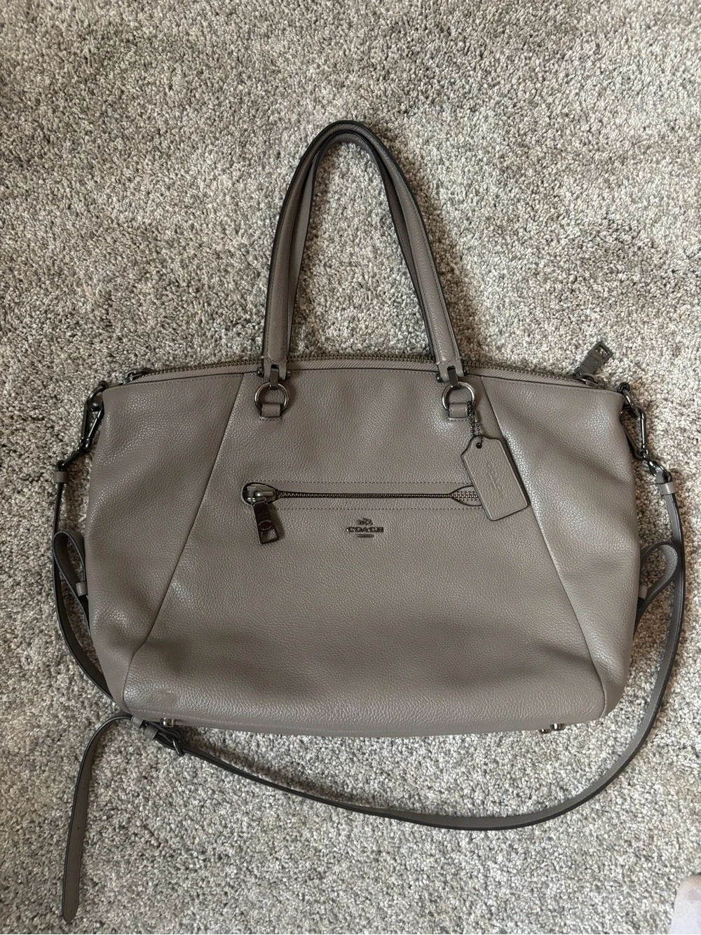 Coach pebbled leather